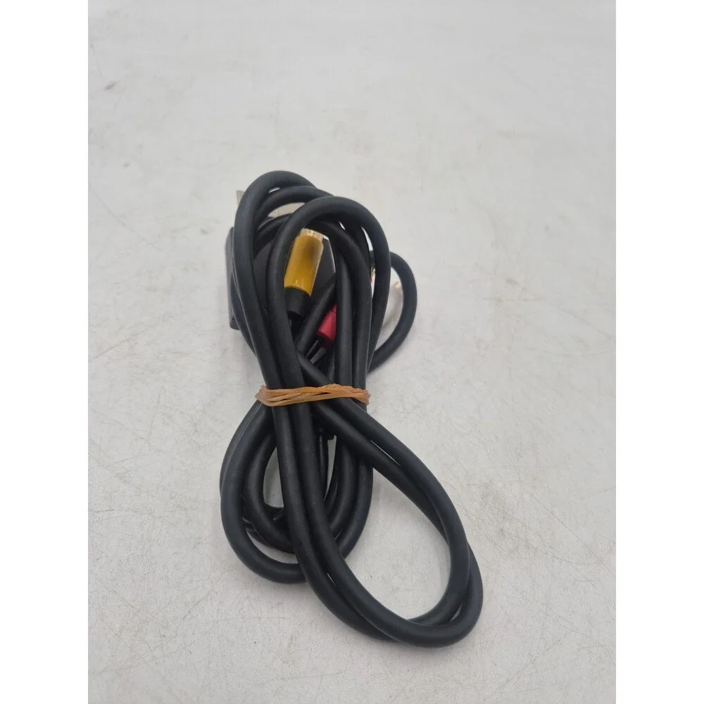 Official OEM Microsoft Xbox 360 AV Composite Audio Video Cable RCA Black